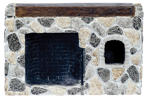 Fieldstone Walk-In Fireplace